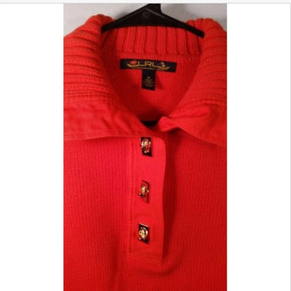 Ralph Lauren Sweaters - Ralph Lauren Size medium orange sweater